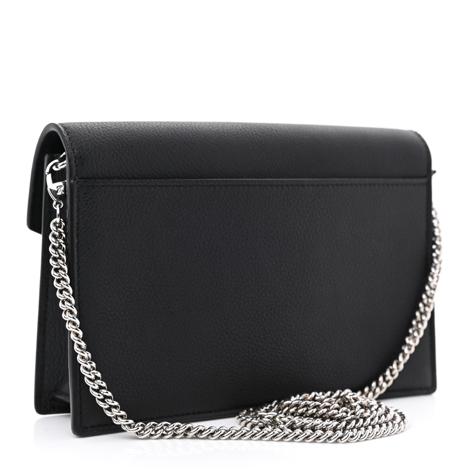 Louis Vuitton Soft Calfskin My Lockme Chain Pochette Black 3 of 10