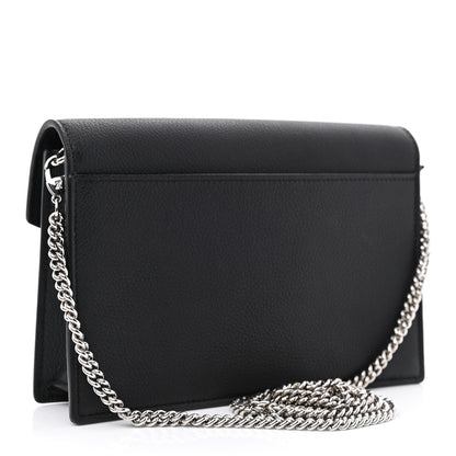 Louis Vuitton Soft Calfskin My Lockme Chain Pochette Black 3 of 10