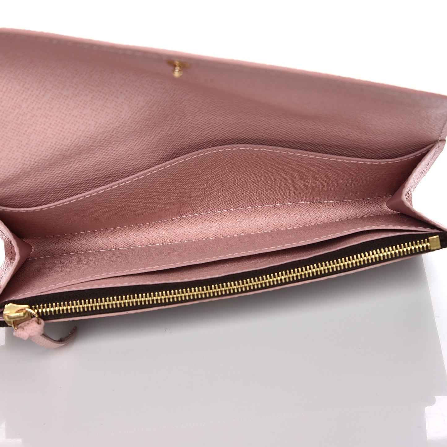 Damier Ebene Caissa Wallet Rose Ballerine