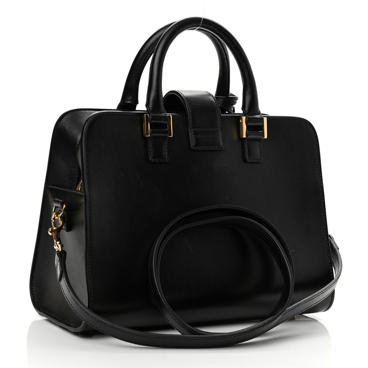 Saint Laurent Calfskin Monogram Baby Cabas Black 3 of 11