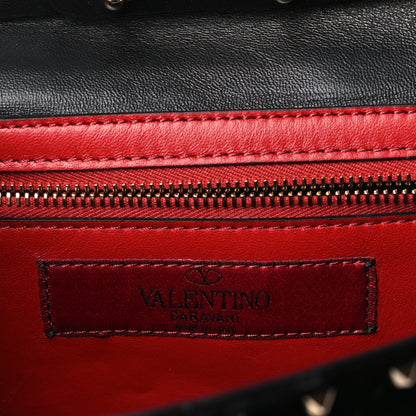 Valentino Garavani Velvet Rockstud Spike Wallet on Chain Black 6 of 8