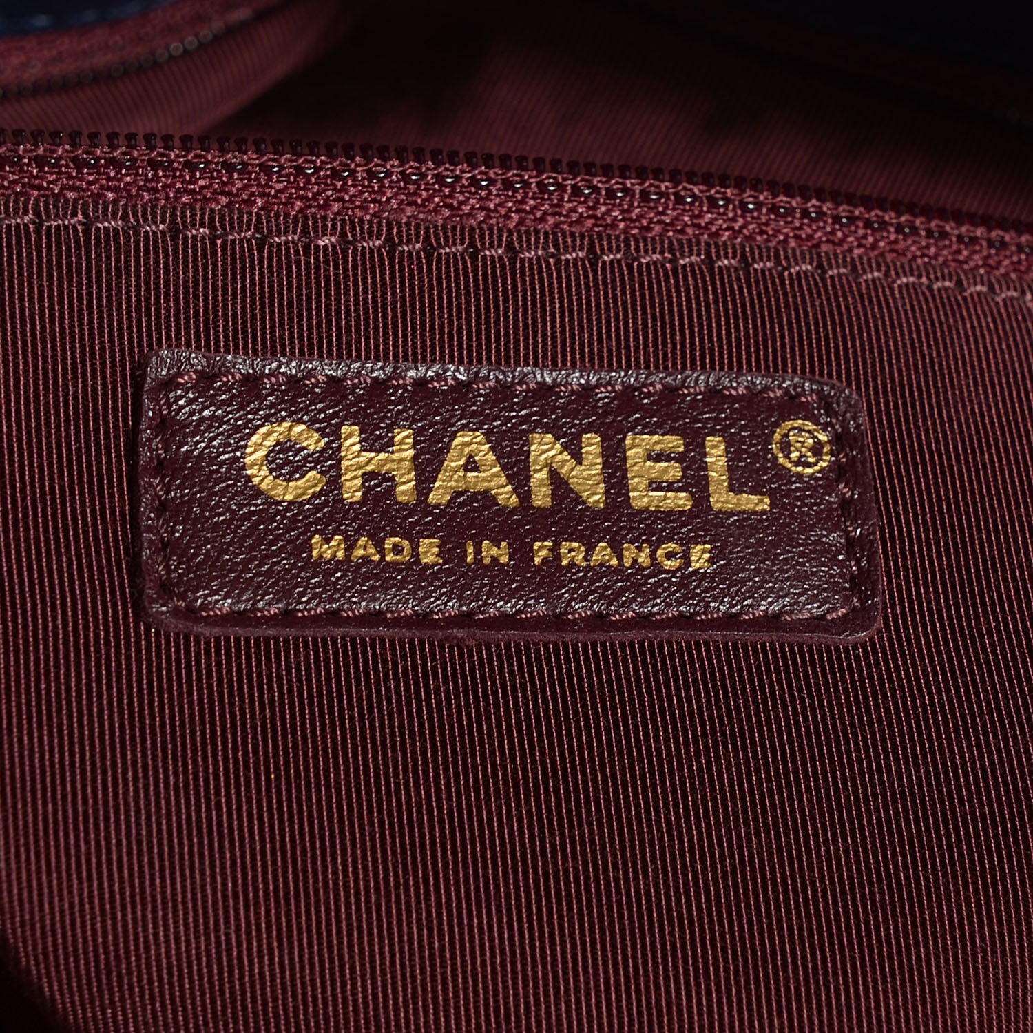 Chanel Sheepskin Quilted Mademoiselle Vintage Shopping Tote Blue 6 of 7