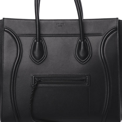 Celine Supple Calfskin Large Phantom Luggage Black 9 of 13