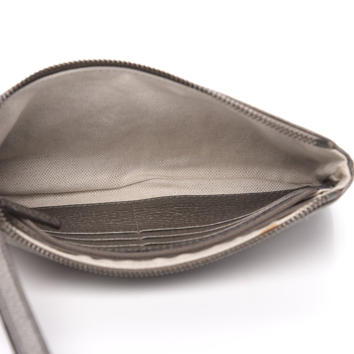 Metallic Pebbled Calfskin Soho Wristlet Sasso