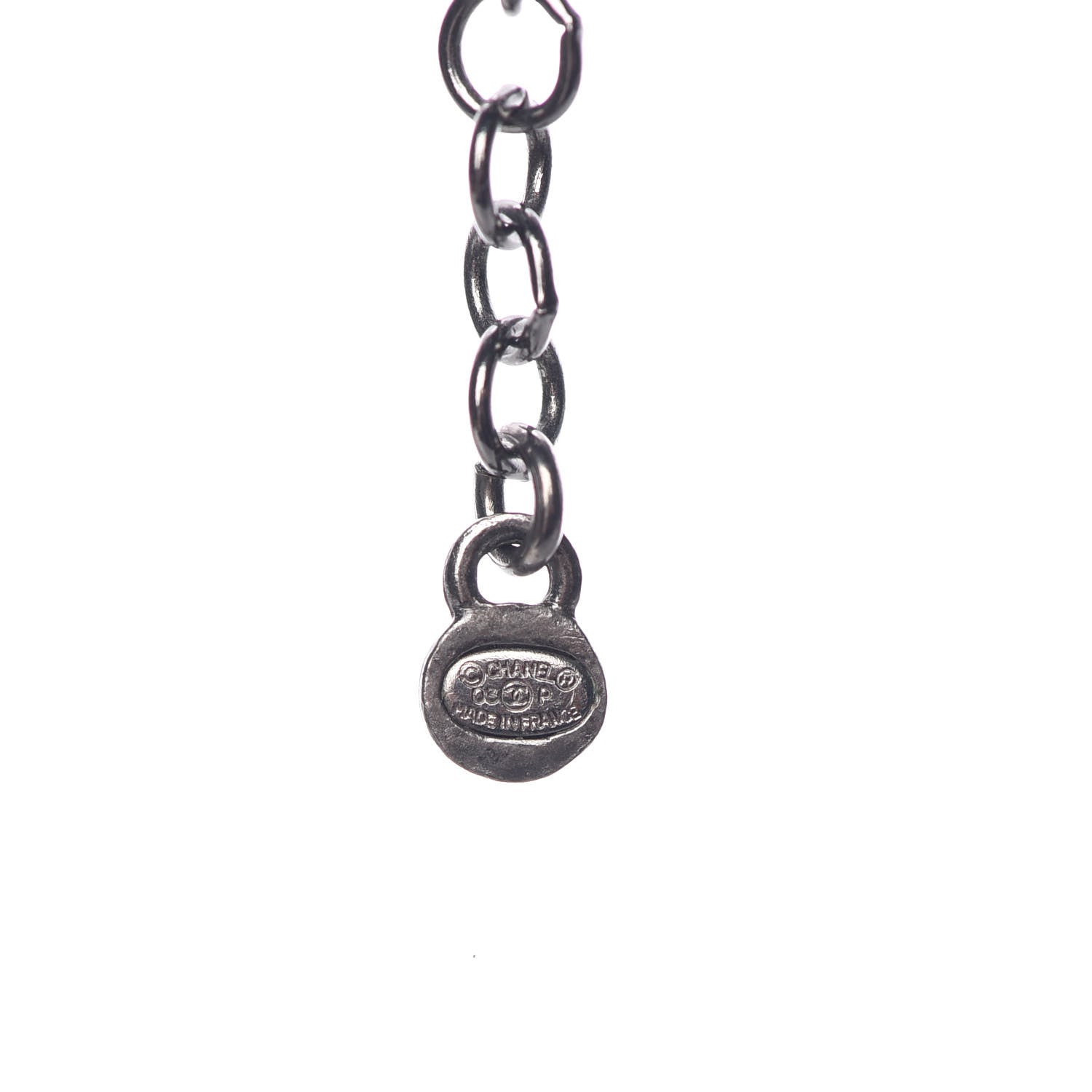 Chanel Bead Multi Strand CC Necklace Black 5 of 5