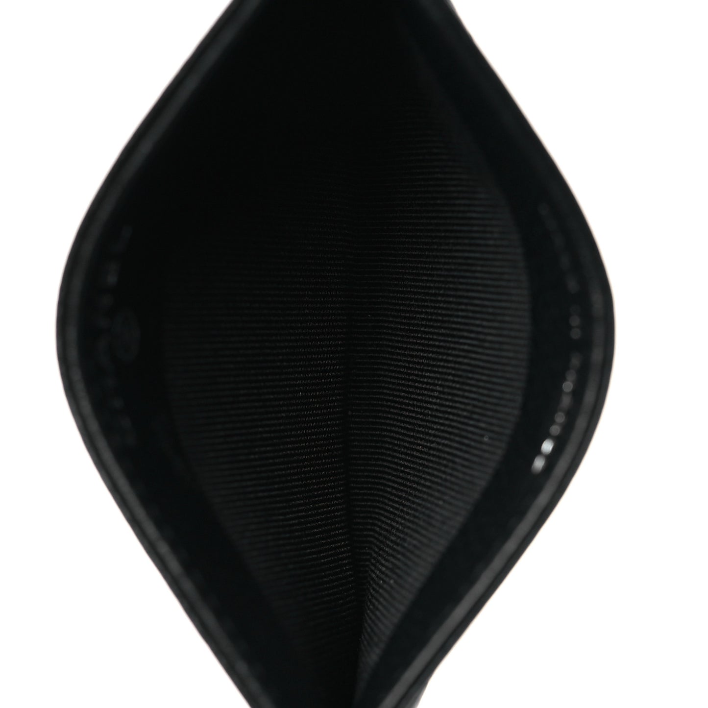 Caviar Quilted Card Holder Black