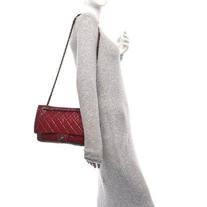 Chanel Iridescent Caviar Quilted Large Chic Flap Red 2 of 12