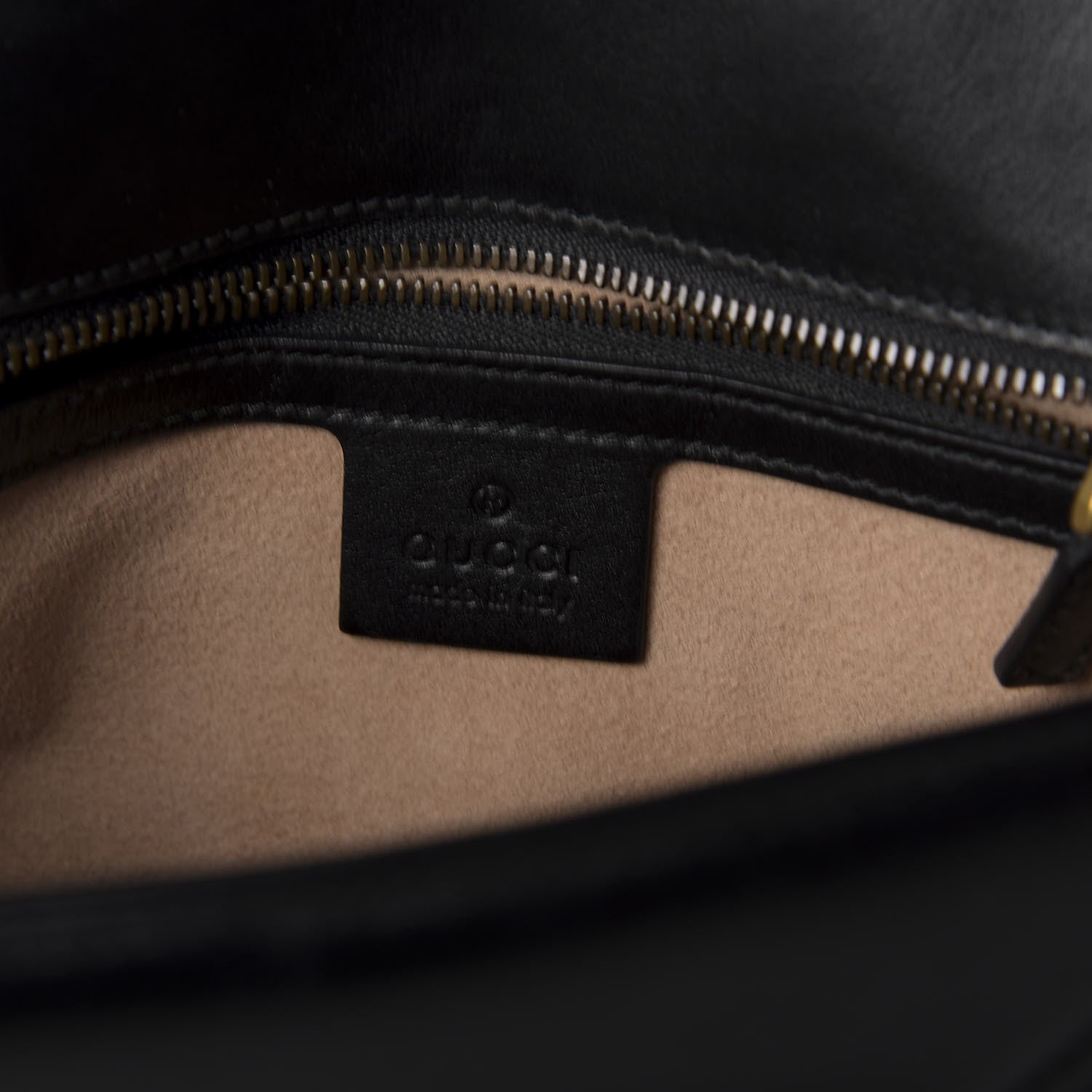 Gucci Calfskin Matelasse Small GG Marmont Shoulder Bag Black 8 of 10
