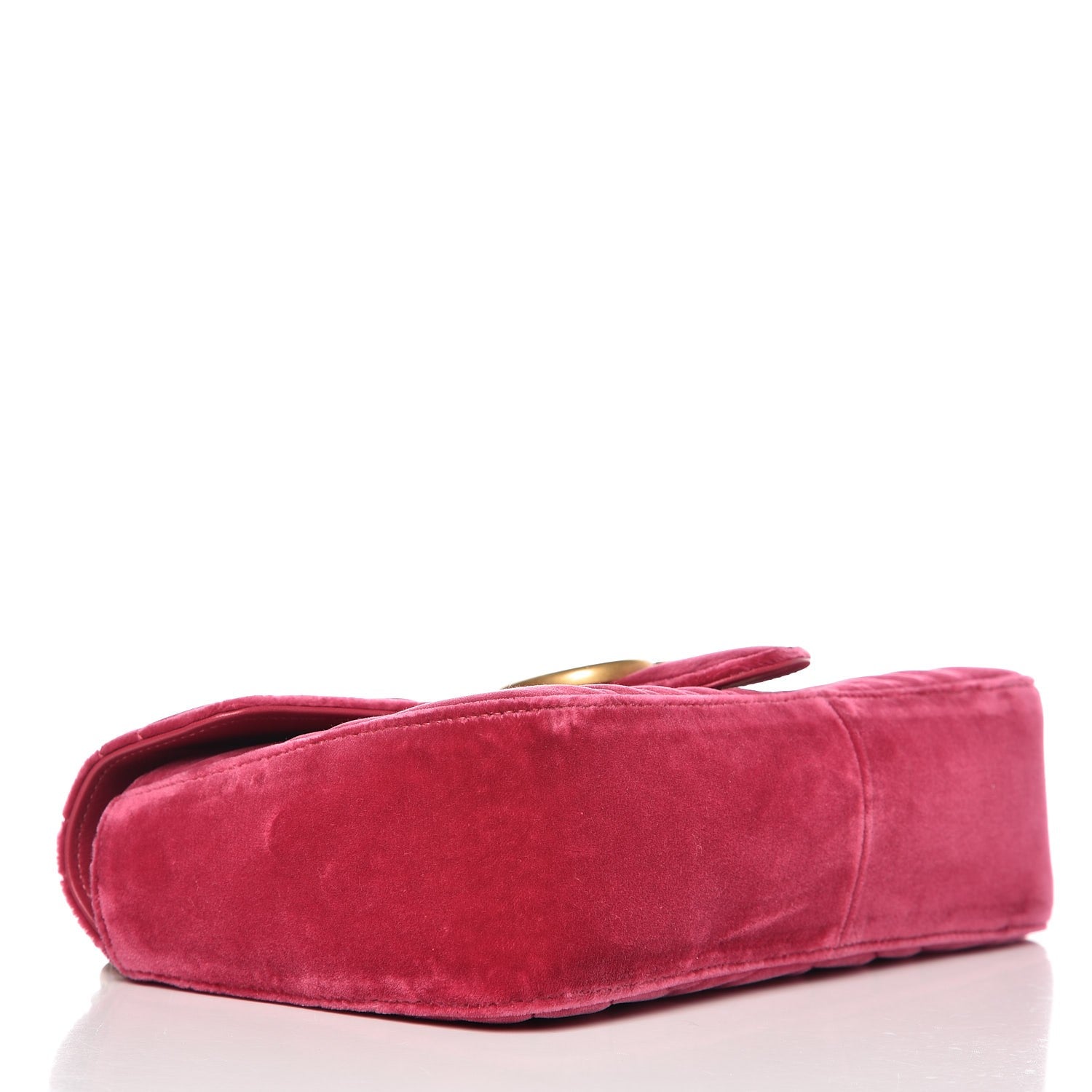 Gucci Velvet Matelasse Small GG Marmont Shoulder Bag Light Raspberry Rose 4 of 7