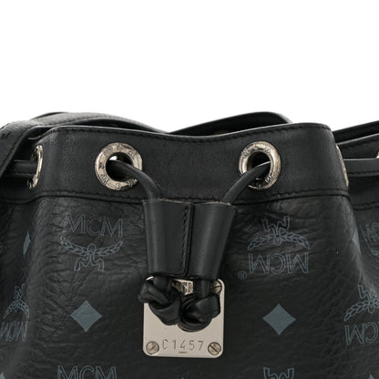 MCM Visetos Essential Drawstring Bucket Bag Black 7 of 11