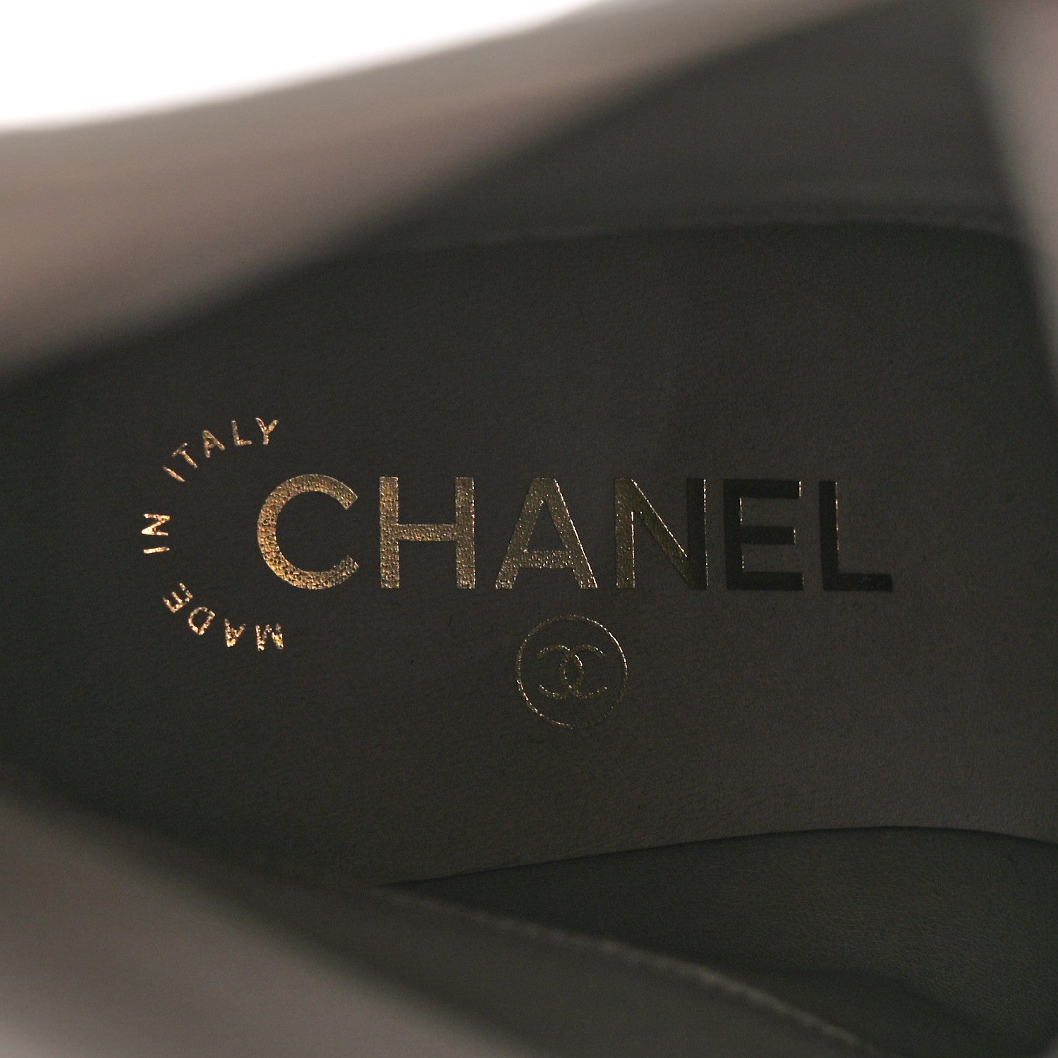 Chanel Calfskin CC Logo Mid Calf Boots Light Grey Black 8 of 19