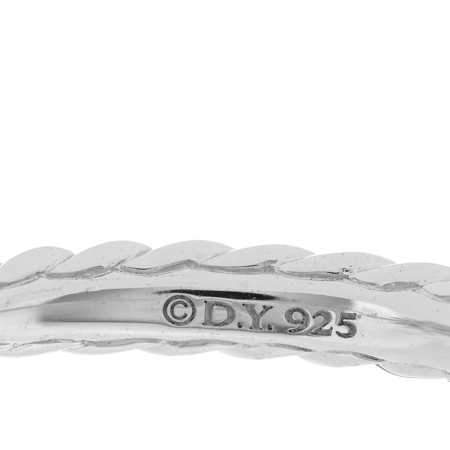 David Yurman Sterling Silver Diamond Petite Starburst Ring 56 7.75 4 of 5