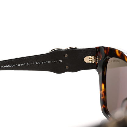 Chanel Acetate Lambskin CC Sunglasses 5456-Q-A Tortoise 6 of 9