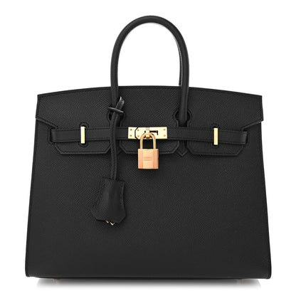 Hermes Epsom Birkin Sellier 25 Black 1 of 11