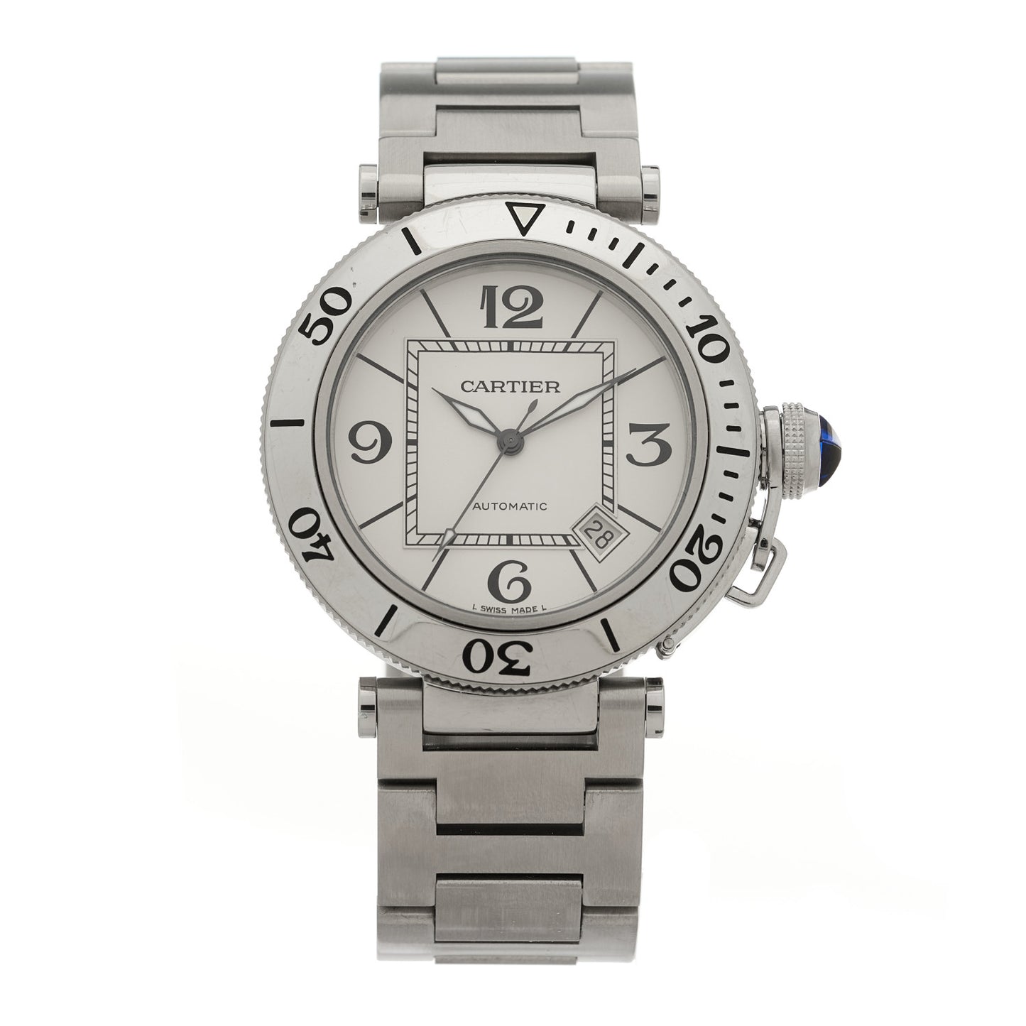 Stainless Steel 40mm Pasha Automatic Watch