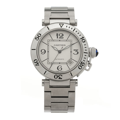 Cartier Stainless Steel 40mm Pasha Automatic Watch 1 of 5
