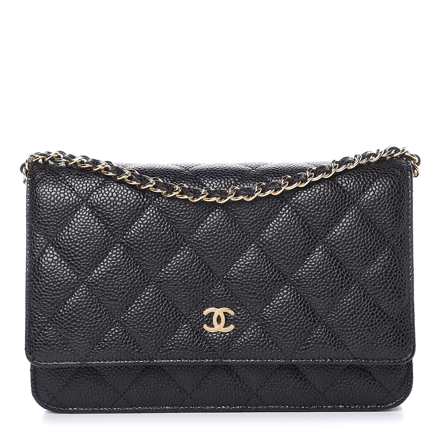 Chanel Caviar Quilted Wallet On Chain WOC Black 1 of 9