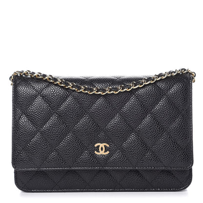 Chanel Caviar Quilted Wallet On Chain WOC Black 1 of 9