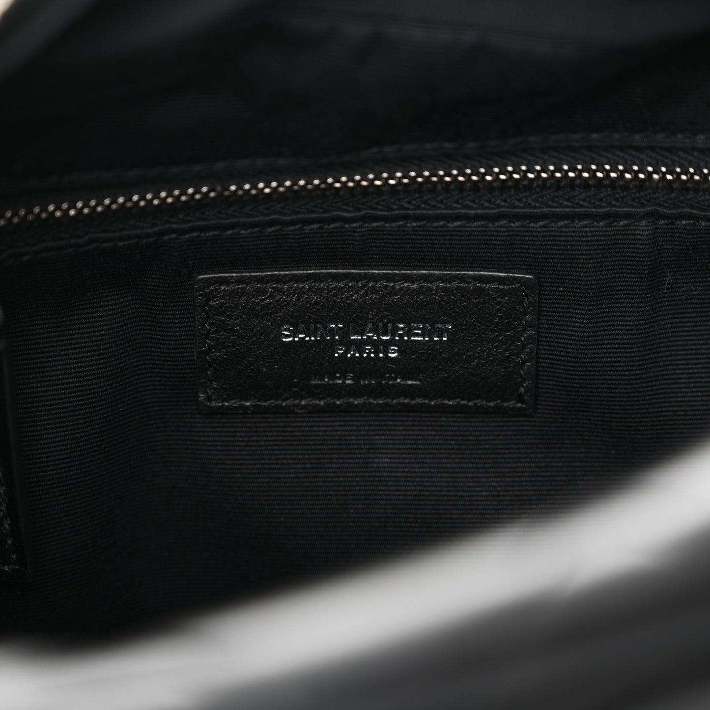 Calfskin Y Quilted Monogram Small Loulou Bowling Bag Black