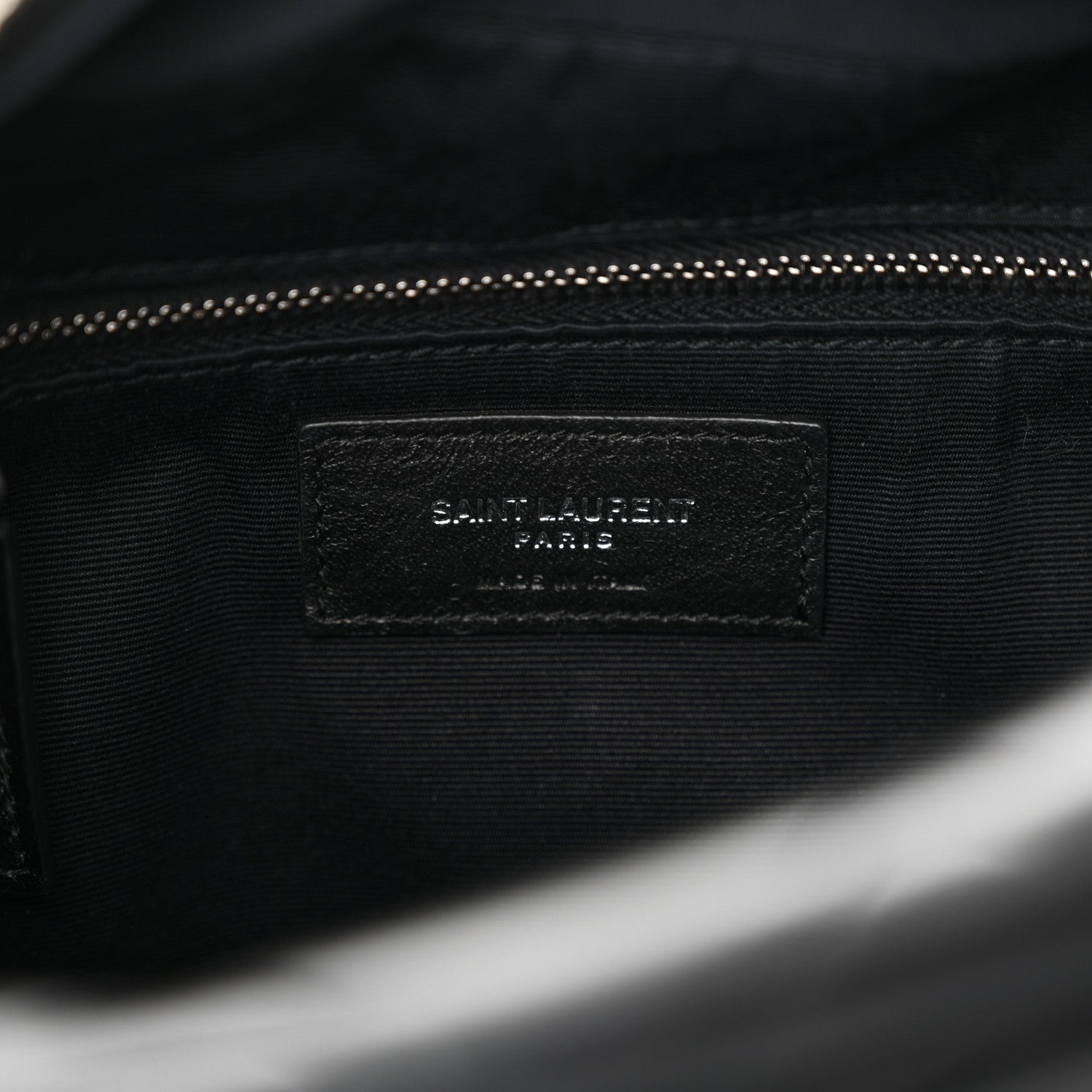 Saint Laurent Calfskin Y Quilted Monogram Small Loulou Bowling Bag Black 6 of 11