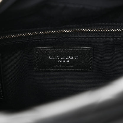 Saint Laurent Calfskin Y Quilted Monogram Small Loulou Bowling Bag Black 6 of 11