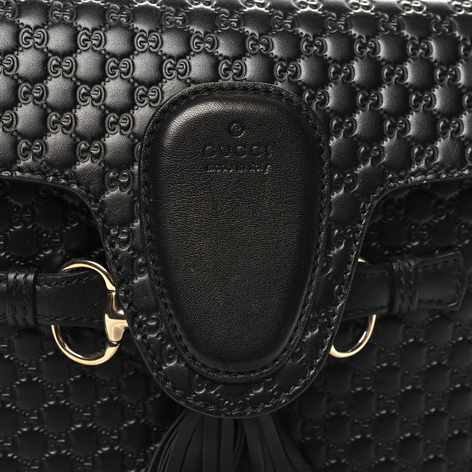 Gucci Microguccissima Medium Emily Chain Shoulder Bag Black 11 of 13