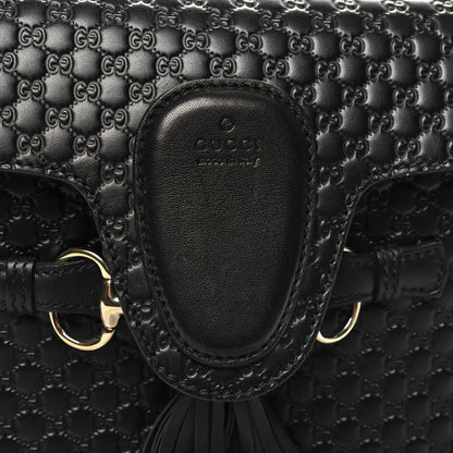 Gucci Microguccissima Medium Emily Chain Shoulder Bag Black 11 of 13