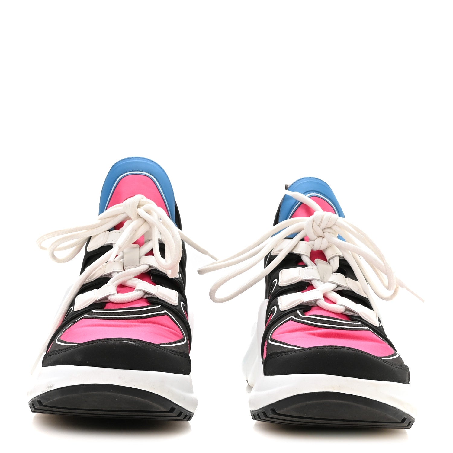 Louis Vuitton Calfskin Technical Satin LV Archlight Sneakers 38.5 Rose Pop Pink 3 of 8