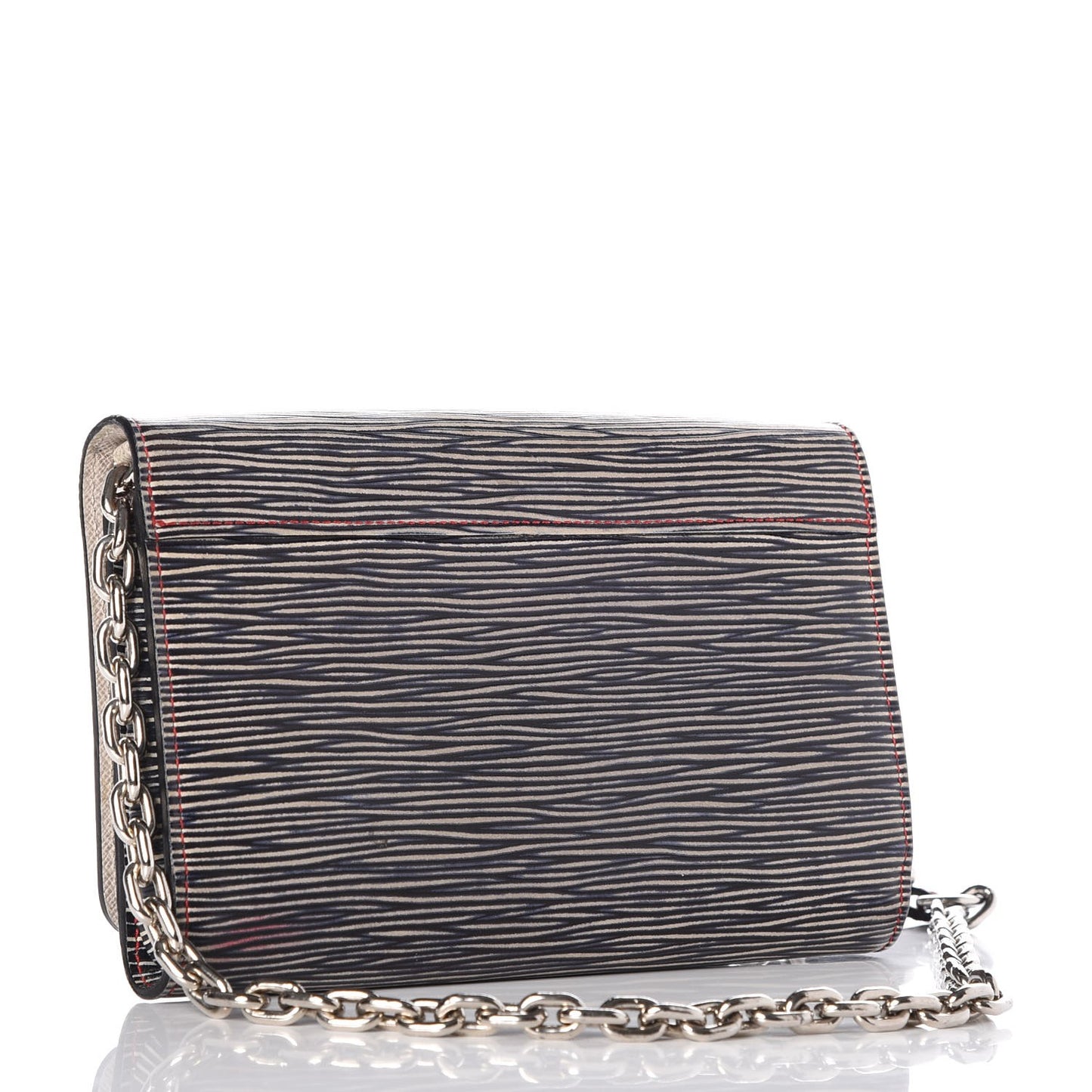 Epi Twist Chain Wallet Denim Dark
