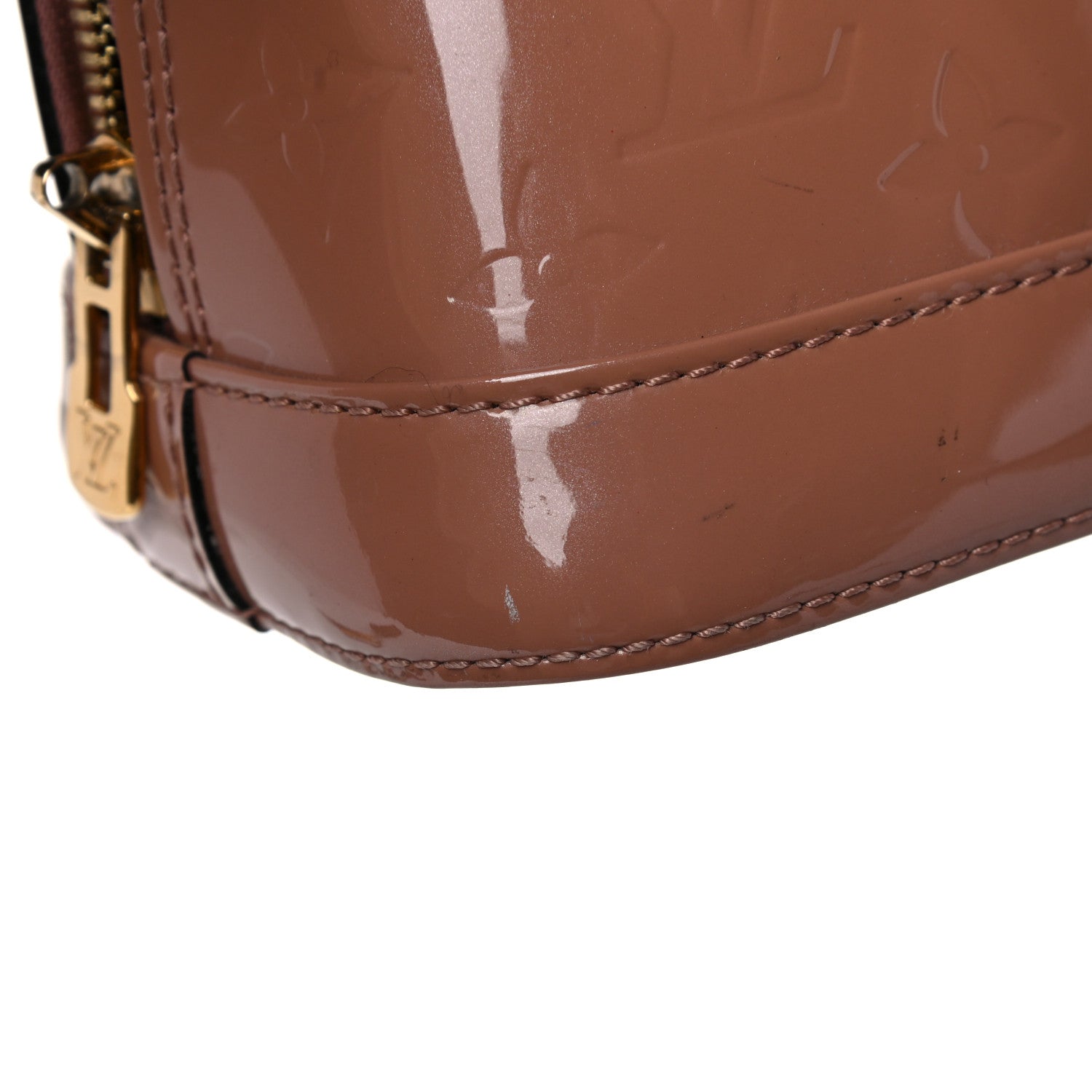Louis Vuitton Vernis Alma BB Rose Velours 12 of 17