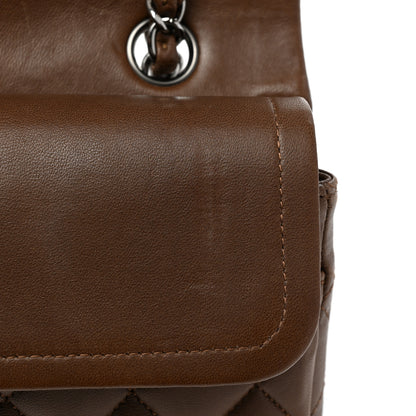 Chanel Lambskin Quilted Medium Double Flap Brown 30 of 38