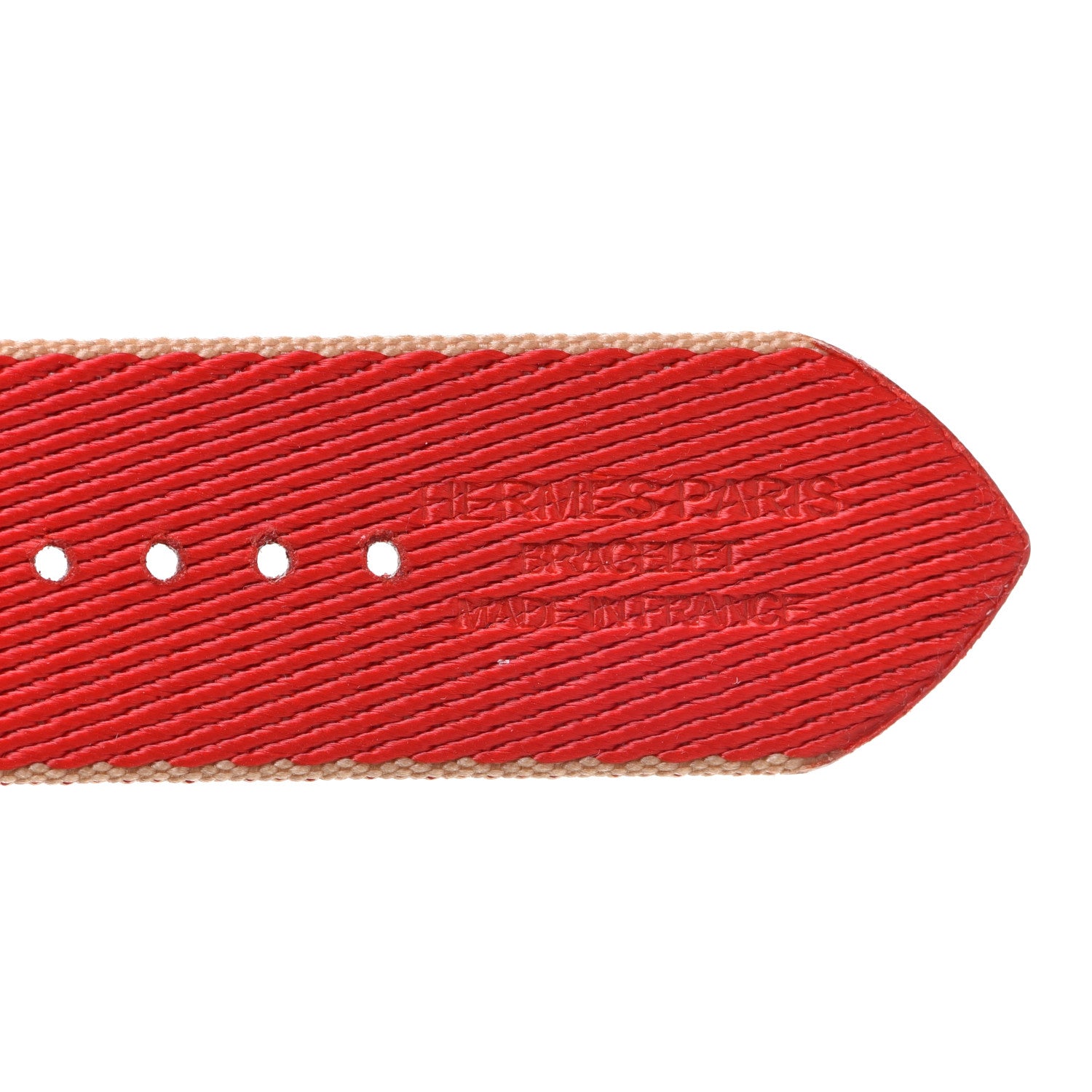 Hermes Nylon Weave 44mm Sangle Jumping Apple Watch Single Tour Band Kraft Rouge De Coeur 3 of 7