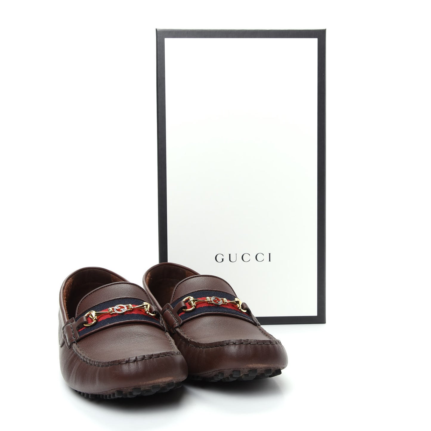 Soft Clove Calfskin Web Mens Horsebit Driver Loafers 10.5 Cocoa