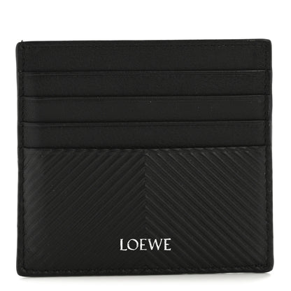 Loewe Textured Calfskin Plain Cardholder Black 1 of 9