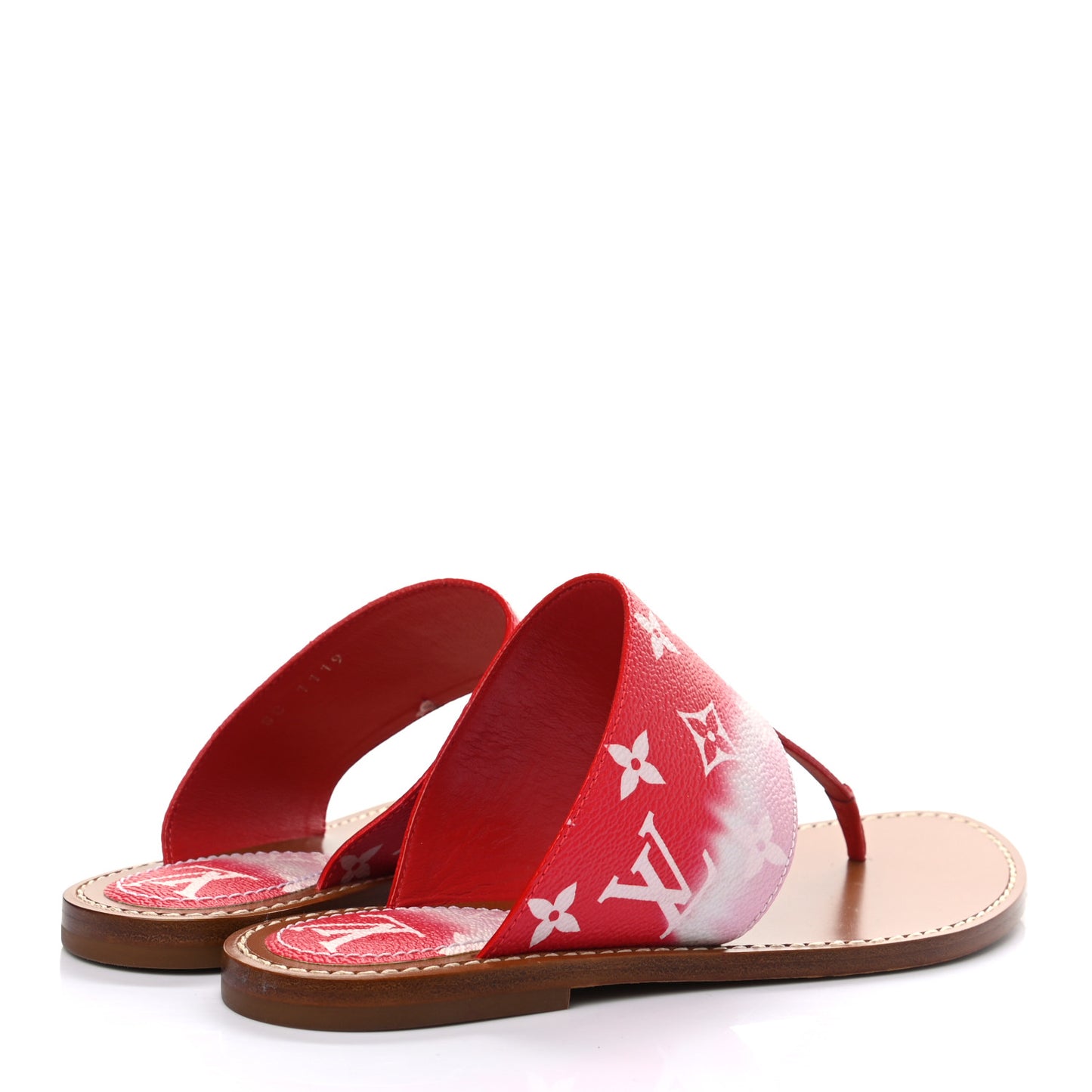 Monogram Escale Palma Sandals 37.5 Rouge