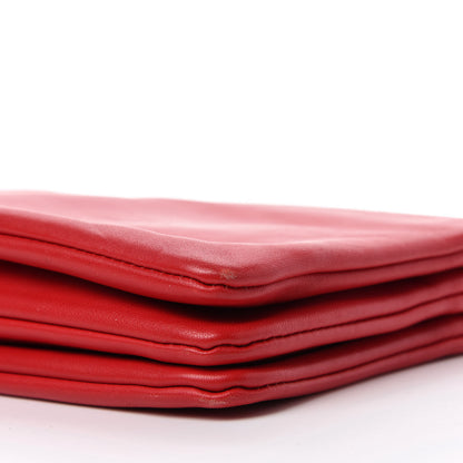 Celine Lambskin Small Trio Crossbody Bag Red 7 of 10