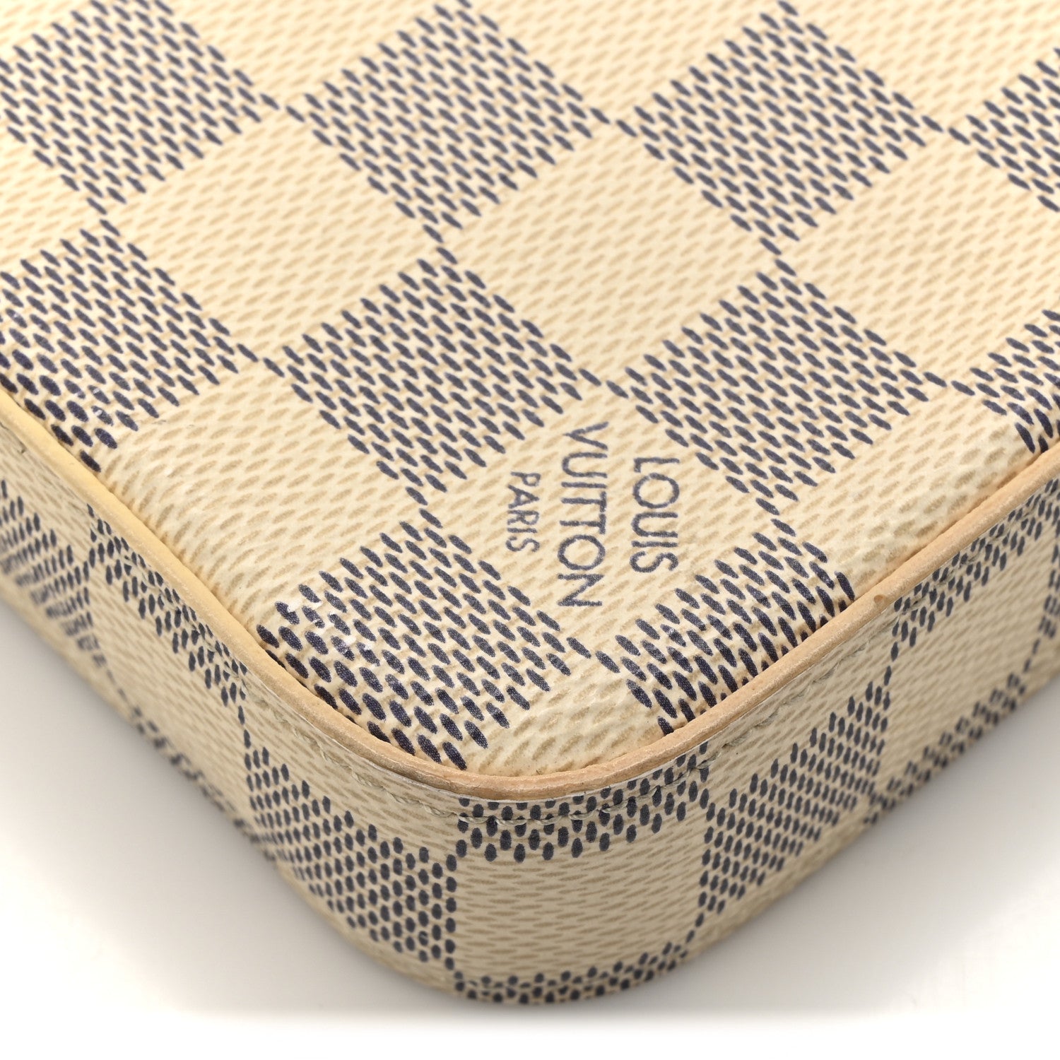 Louis Vuitton Damier Azur Pochette Felicie Chain Wallet Rose Ballerine 18 of 19