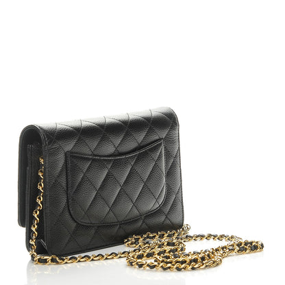 Chanel Caviar Quilted Wallet On Chain WOC Black 3 of 9