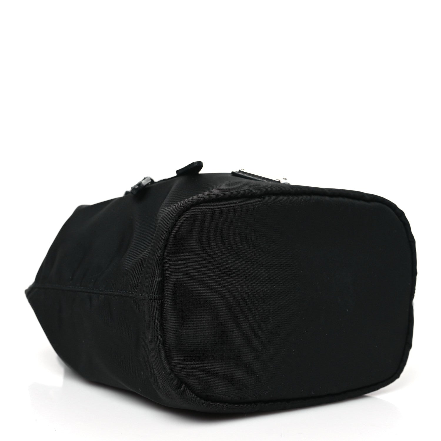 Prada Saffiano Tessuto Nylon Vela Bucket Wristlet Black 4 of 10