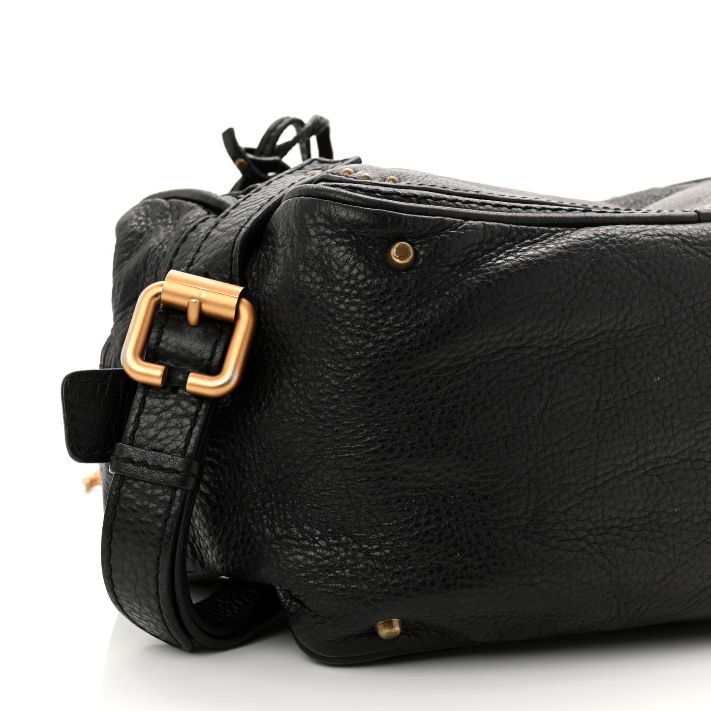 Calfskin Medium Paddington Satchel Black