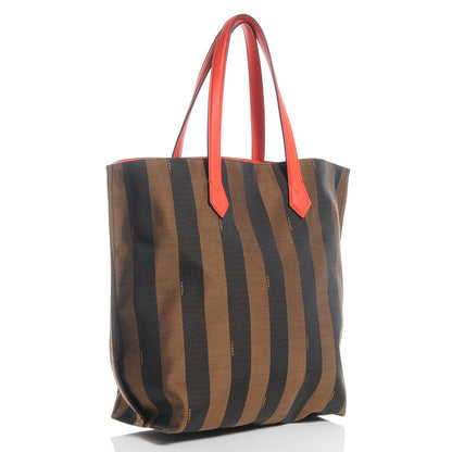 Fendi Pequin Vitello All In Shopper Tote Tobacco Papavero 3 of 10
