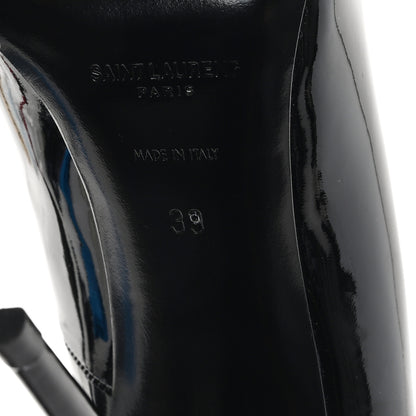 Saint Laurent Patent Calfskin Kayla 110 Pumps 39 Black 7 of 9