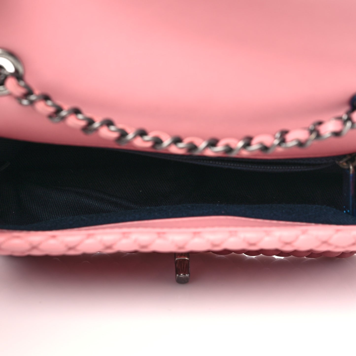 Calfskin Micro Quilted Mini Flap Pink