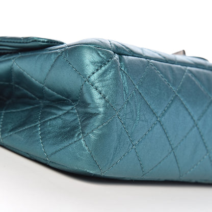 Chanel Metallic Calfskin Quilted 2.55 Reissue 227 Flap Turquoise 15 of 17