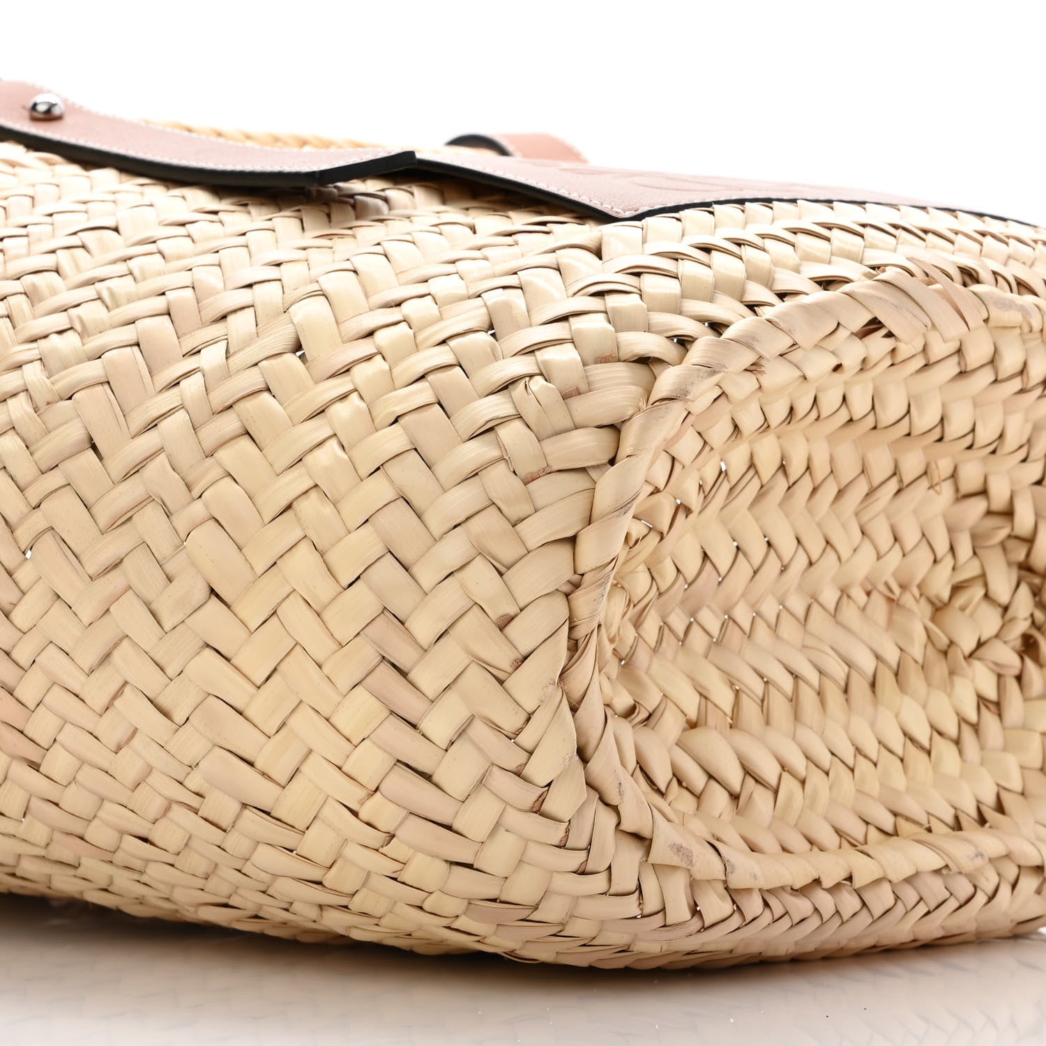 Loewe Raffia Basket Tote Bag Natural Tan 8 of 10