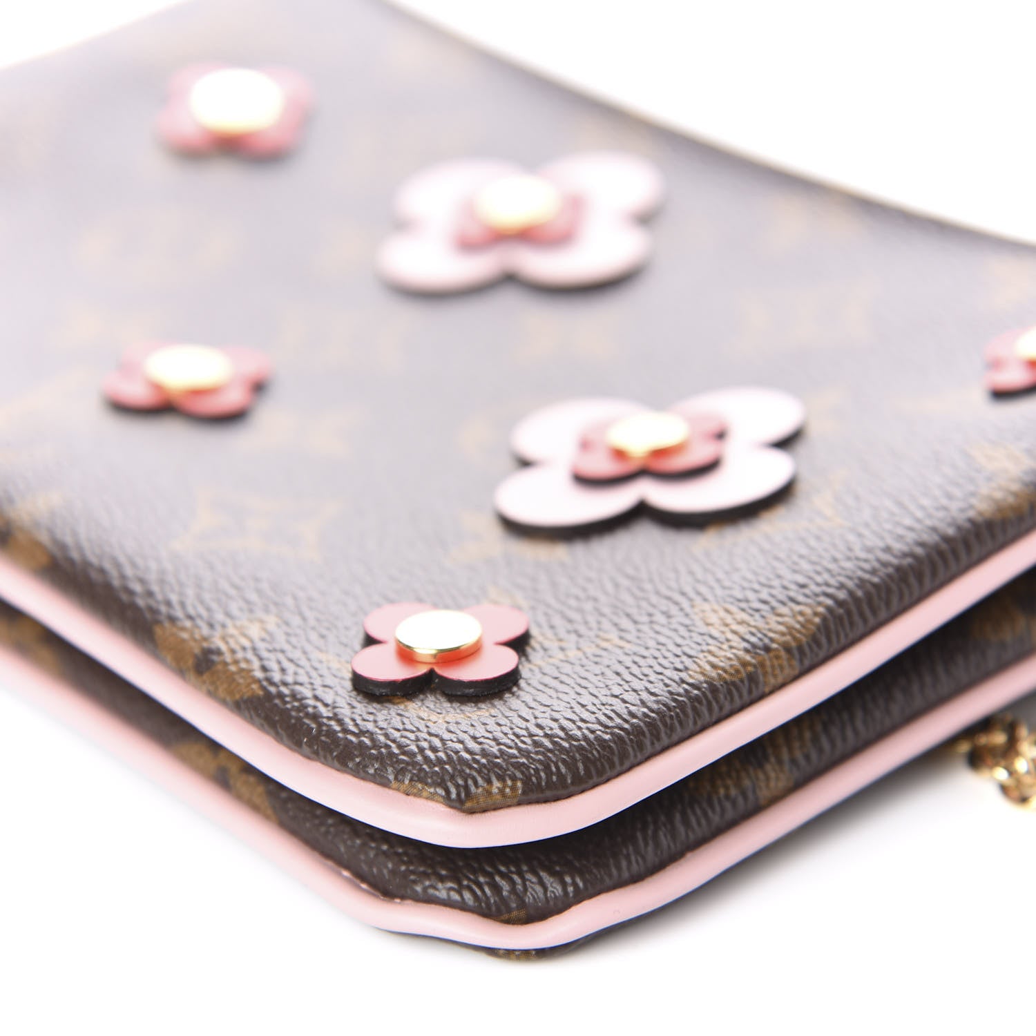 Louis Vuitton Monogram Blooming Flowers Double Zip Pochette 6 of 9