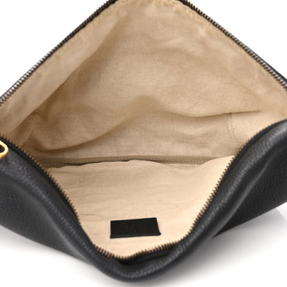 Gucci Grained Calfskin Logo Belt Bag Black 5 of 10