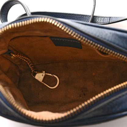 Gucci Textured Calfskin Web Mini Ophidia Shoulder Bag Blue Agata 5 of 12