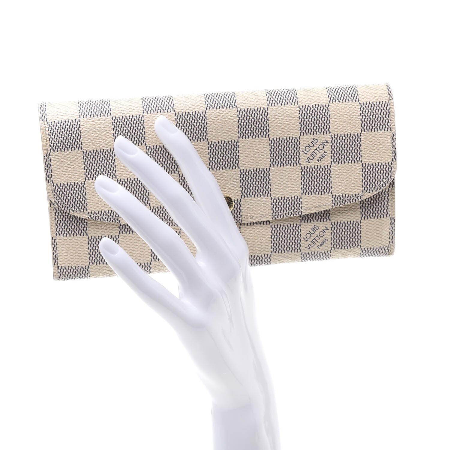 Louis Vuitton Damier Azur Emilie Wallet 2 of 8