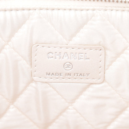 Chanel Caviar Studded Large Deauville Pouch Beige 5 of 10